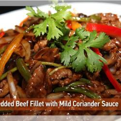 Shredded Beef Fillet With Mild Coriander At Pagoda